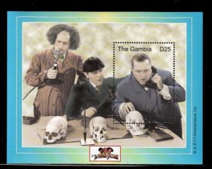 Gambia 2000 - The Three Stooges - Souvenir stamps Sheet - Scott #2447 - MNH