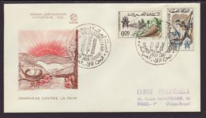 Morocco 89-90 Food 1963 Typed FDC