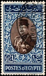 Egypt #269D, Incomplete Set, High Value, 1950, Used
