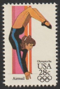SC# C101 - (28c) - Olympic Women's Gymnastics, MNH Single
