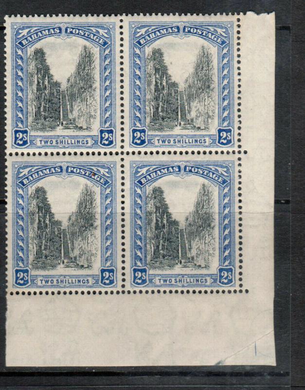 Bahamas #61 (SG #79) Very Fine Mint Plate #092 Lower Right Corner Block