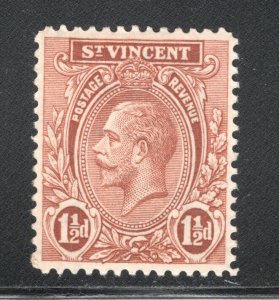 St. Vincent, Scott #120   VF/XF, Unused, OG, George V, CV $4.00  .... 6050071