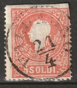 Lombardy Venetia 1858 Sc 10 used type II Valdagno CDS