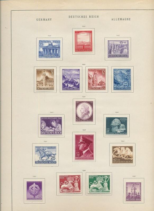 Germany Reich 1939/42 MH Collection (Appx 80+Items) Ac 1345