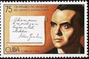 CUBA Sc# 3928  FEDERICO GARCIA LORCA  poet theater writer  1998  mint MNH