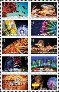 #5855 - 5864b 2024 Carnival Nights Block/10 - MNH