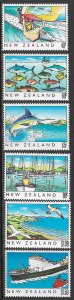 NEW ZEALAND 1989 NZ HERITAGE The Sea Set Sc 964-969 MNH