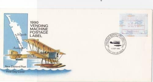 New Zealand 1990 Vending machine label  stamps cover R19923