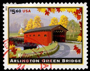 US #4738 Arlington Green Bridge, SUPERB JUMBO used, faint red cancel, Super!