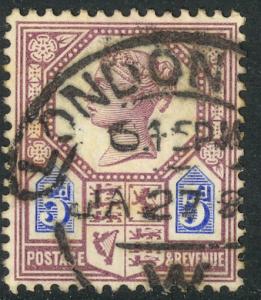 GREAT BRITAIN 1887-92 QV 5d Type II JUBILEE ISSUE Sc 118 VFU