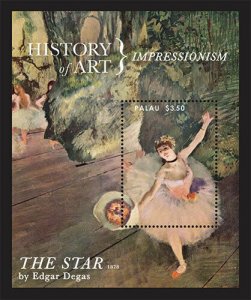 Palau - 2013 - History of Art-Impressionism - Souvenir Sheet - MNH