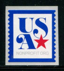 5172 US (5c) USA Star w/blue frame SA coil, MNH sgl