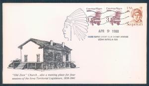 Sequoya - Cedar Rapids Pictorial - Unknown Cachet  MG