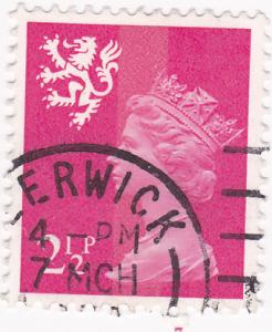 G.B- 1967-70 Scotland QE II 21/2p Magenta used