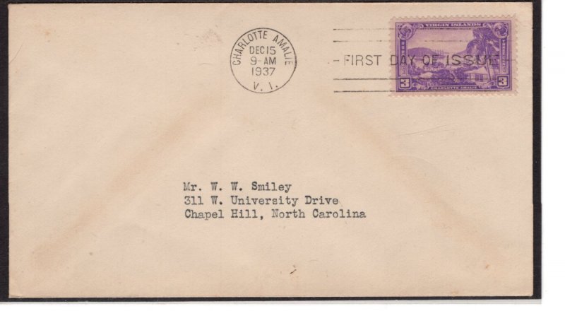 US  FDC 802, Virgin Islands, Cat. $10.00 ...   7503650