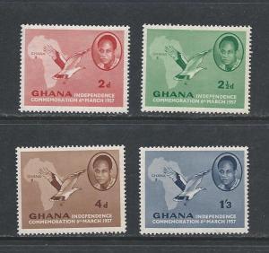 Ghana Sc # 1-4  mint unhinged set