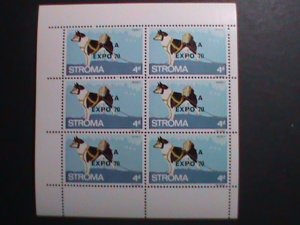 ​STROMA 1970 -EXPO'70 OSAKA-JAPAN-LOVELY BEAUTIFUL DOG MNH SHEET VERY FINE