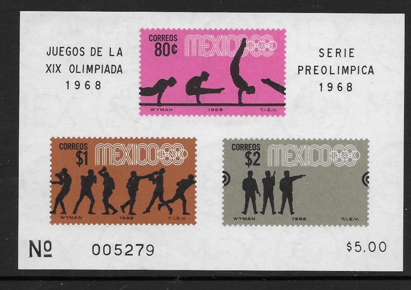 Mexico 995A  1968 S/S VF NH