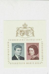 Liechtenstein Crest Mint Never Hinged Stamps Sheet ref R 17772