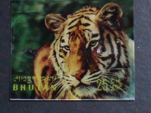 ​BHUTAN 1970 SC#116C 3D STAMP- WILD ANIMALS-TIGER MINT WE SHIP TO WORLWIDE VF