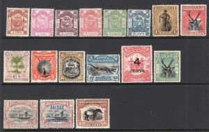 North Borneo 1887-1909 Selection 17 Mint Stamps CV$227