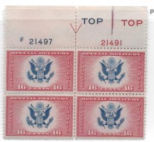 United States, CE2, Air Post Special Delivery Plt# :(See Desc),**MNH** (LL2018)