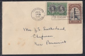 Canada - Jan 25, 1940 Toronto, ON Domestic Cover