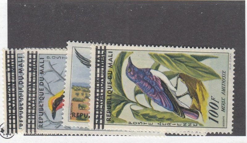 MALI # G155-G158 VF-MLH DIFFERENT BIRDS AIRMAILS CAT VALUE $44.75