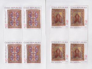 CESKA MNH Sc 3211-12  Mini-sheet of 4  Carpets  Mi 368-69 Kleinbogen