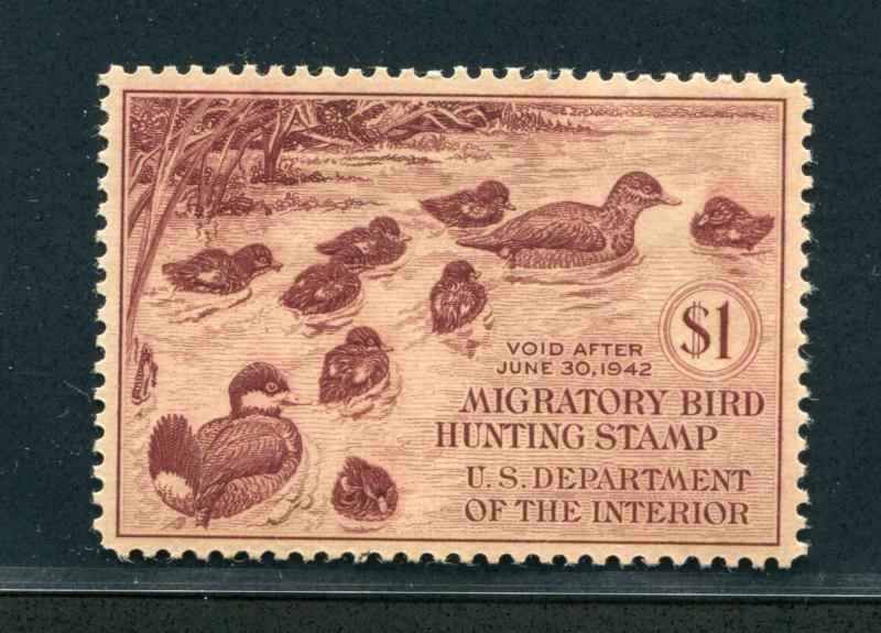 US RW8 MINT HINGED VF-XF