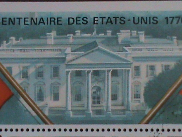 BURKINA FASO-1976-SH101- THE WHITE HOUSE-U.S.A. CTO S/S VF LAST ONE-HARD TO FIND