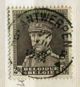 BELGIUM; 1931 early Albert issue fine used 2.50Fr. value fair Postmark