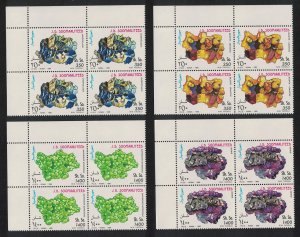 Somalia Minerals 4v Corner Blocks of 4 1995 MNH MI#555-558