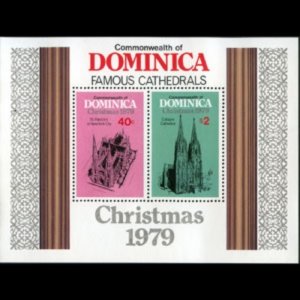 DOMINICA 1979 - Scott# 658 S/S Cathedrals NH