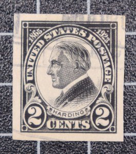 Scott 611 - 2 Cents Harding - Used - Nice Stamp - SCV - $4.00