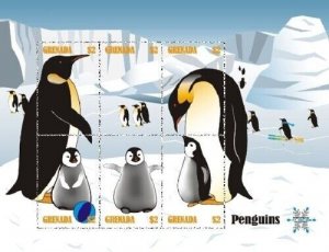 Grenada - 2007 - Penguins - Sheet Of 6 - MNH