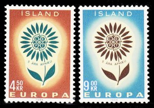 Iceland 367 - 368 MNH