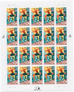 Scott #3067 Marathon (Running) Full Sheet of 20 Stamps - MNH