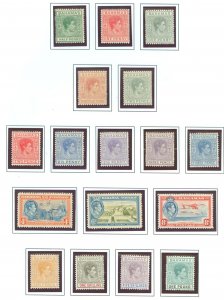 Bahamas #100-113 Unused Single (Complete Set)