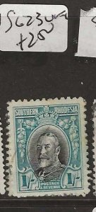 SOUTHERN RHODESIA KGV 1/-  SG 23   VFU    P0919B H