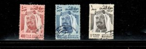 BAHRAIN #236-238 1978 SHIEK ISA F-VF USED