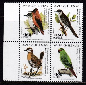 Chile, Fauna, Birds MNH / 2001