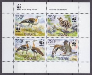 2014 Togo 5863-5866KL WWF / Birds 12,00 €