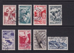 Monaco 1948 # 204-208,CB7-CB10 ,Air Mail USED SET GEM CDS