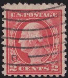 SC#463 2¢ George Washington Single (1916) Used