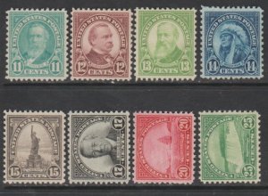 U.S. Scott #692-699 Stamps - Mint NH Set