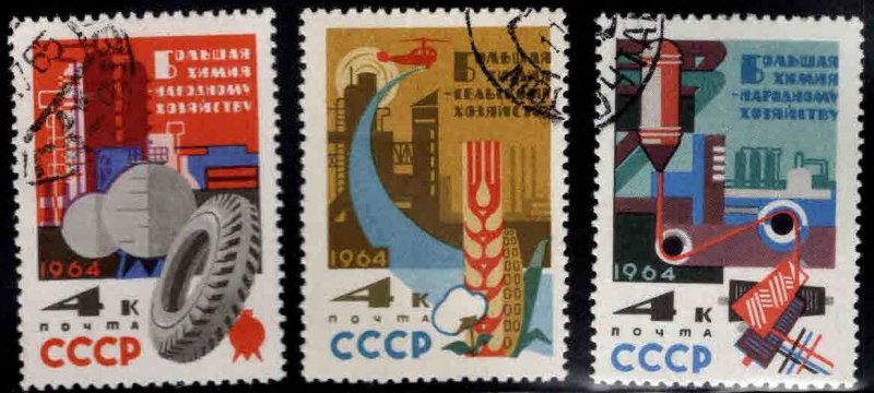 Russia Scott 2872-2874 Used CTO set expect similar cancels