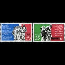 DDR 1974 - Scott# 1582-3 War Memorial Set of 2 NH