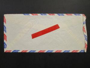 Burma 1952 Airmail Cover to USA / Creased Left Side / Light Fold - Z6498