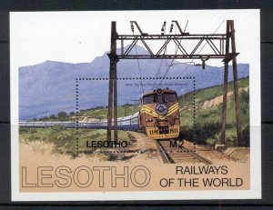 Lesotho 1984 Trains MUH